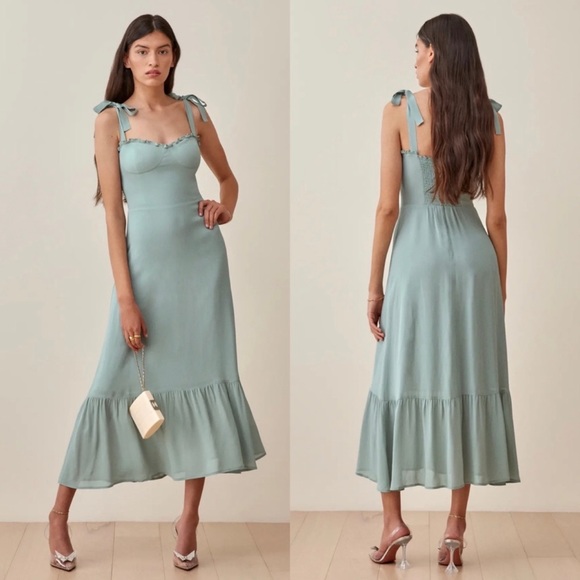 Reformation Nikita Midi Dress in Cadon - Picture 1 of 5
